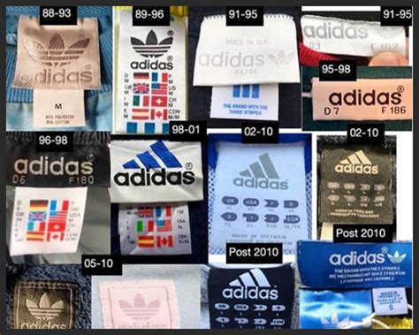 vintage adidas labels